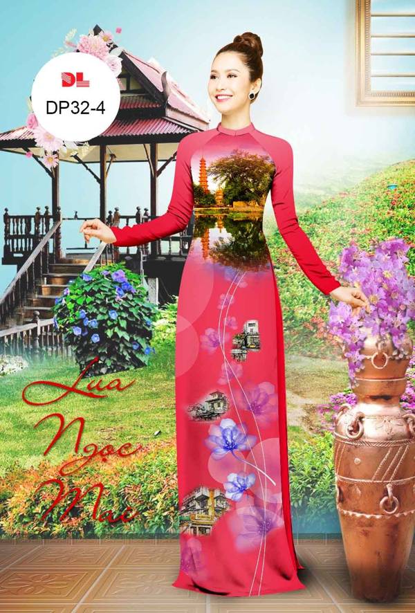 Vải Áo Dài Phong Cảnh AD DP32 39